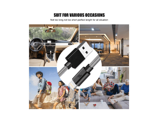 Puridea Lightning to USB Data Cable (20cm) (4)