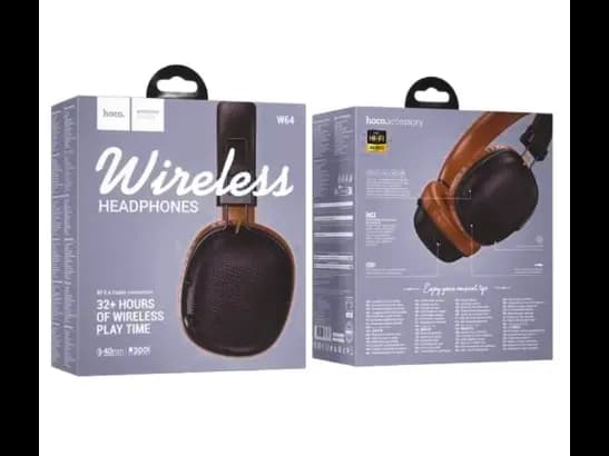HOCO W64 EAR2 WIRELESS BT HEADPHONE (BROWN) (4)