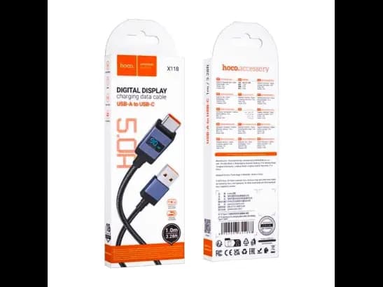 HOCO X118 TYPR-C 5A CHARGING DATA CABLE WITH DISPLAY (4)