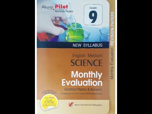 Akura Grade 7 Science Monthly Evaluation Question Papers Answers
