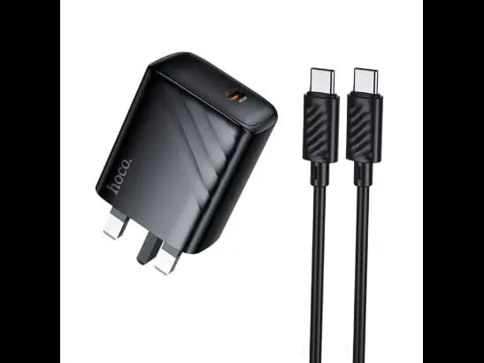 HOCO CS24B SINGLE PORT PD25W CHARGER SET (C TO C)