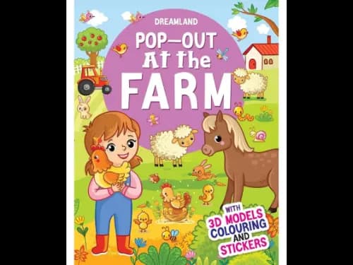 Pop-Out At The Farm With 3d Models Colouring And Stickers