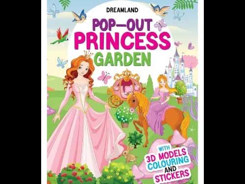 Pop-Out Princess Garden With 3d Models Colouring And Stickers
