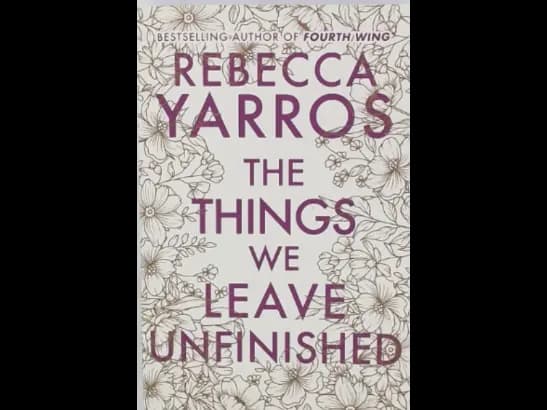 THE THINGS WE LEAVE UNFINISHED
