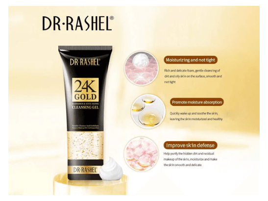 Dr Rashel 24K Gold Radiance & Anti-Aging Cleansing Gel 100ml (2)