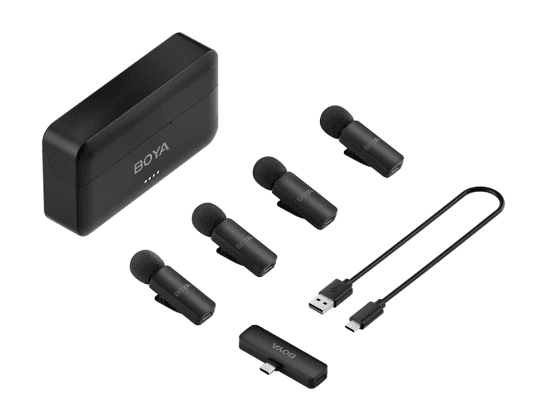 BOYA BY-V4U 4-Channel Mini Wireless Microphone Series – Type C with 6 Month Warranty (6)