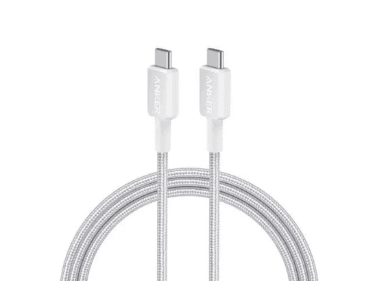 Anker 322 Braided Type-C to Type-C 1m Cable White – A81F5H21