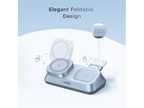 UGREEN MagFlow Qi2 25W 3-in-1 Magnetic Wireless Charger – W711 – 55678 – 1 Year Warranty (6)