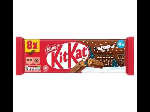KitKat 2 Finger Gingerbread Flavour Bars 8pack 165.6G