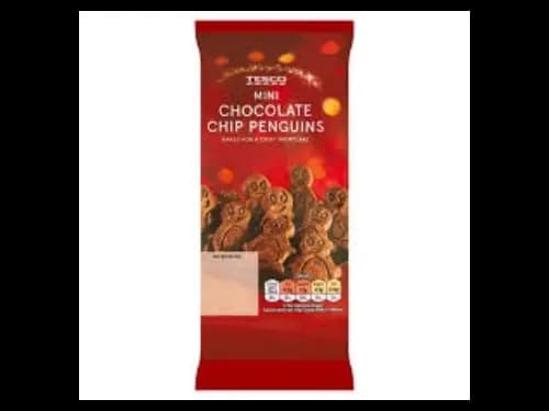 Tesco Mini Chocolate Chip Penguin Biscuits 100G