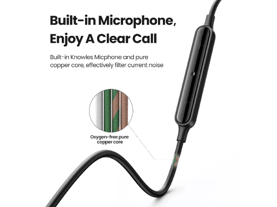 UGREEN In-Ear Earphones 3.5mm Plug – EP103 – 30637 – 30637 – 1 Year Warranty (4)