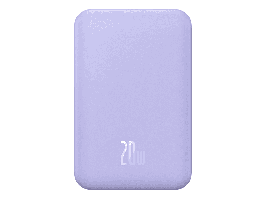 Baseus 5000mAh 20W Magnetic Mini Wireless Power Bank – Nebula Purple - P10022107513-00