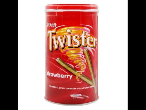 Delfi Twister Strawberry Wafer Roll 320g