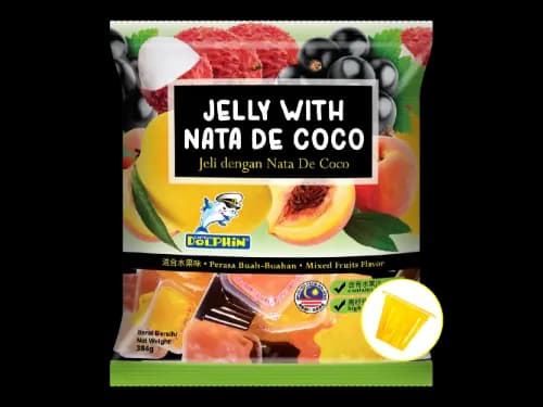 Mixed Flavoured Fruity Jelly with Nata De Coco 32g x 12pcs 256G