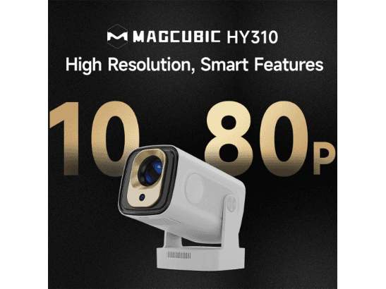 Magcubic HY310 1080p Android 11 Smart Projector – 330 ANSI Lumens, Auto-Focus & WiFi 6 (2)