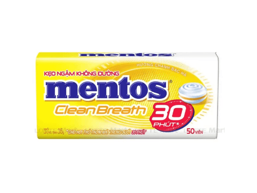 Mentos Clean Breath Lemon Sugar Free 35g