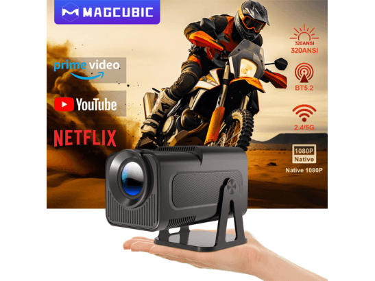 Magcubic HY320 NTV – Netflix‑Licensed 1080P Android 13 Mini Projector, 320 ANSI Lumens (2)