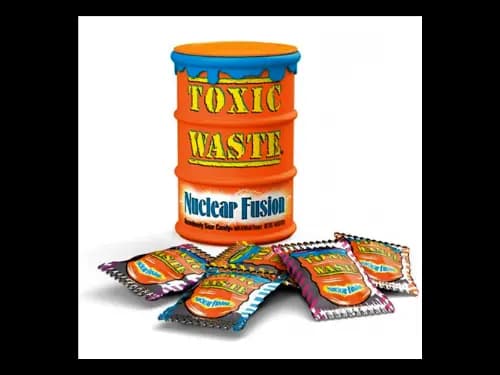 Toxic Waste Nuclear Fusion Sour Candy Drum 42G