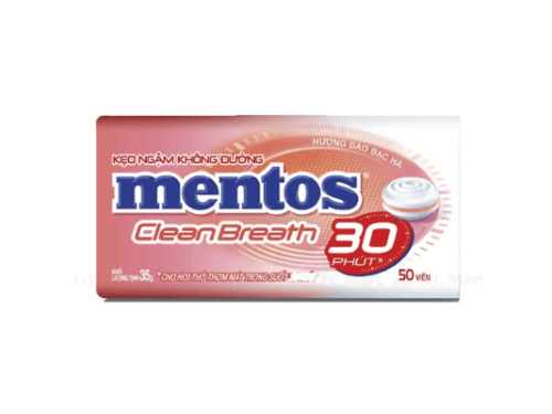Mentos Clean Breath Peach Sugar Free 35g