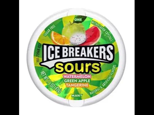 Ice Breakers Watermelon, Green Apple, Tangerine, 42g