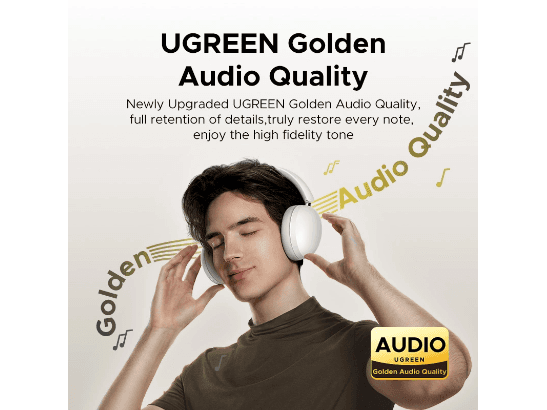 UGREEN Studio Max2 80Hrs Wireless Headphone Black – HP205 – 45018 – 1 Year Warranty (4)