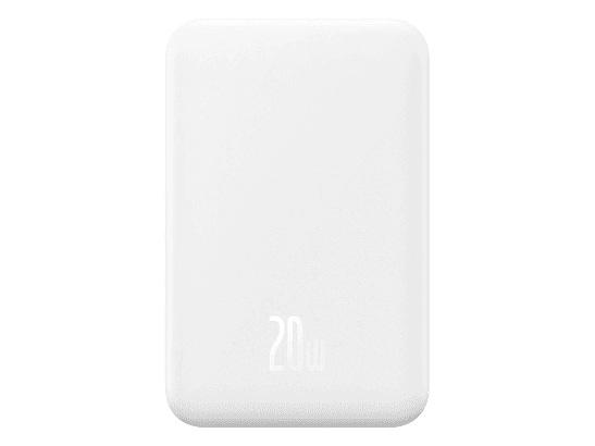 Baseus 5000mAh 20W Magnetic Mini Wireless Fast Charge Power Bank Stellar White – P10022107223-00 – 1 Year Warranty