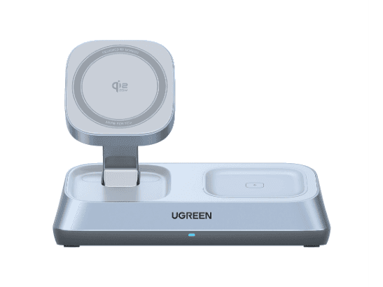 UGREEN MagFlow Qi2 25W 3-in-1 Magnetic Wireless Charger – W711 – 55678 – 1 Year Warranty