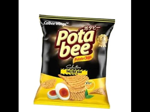 Calbee Wings Potato Chips Salted Egg 68g