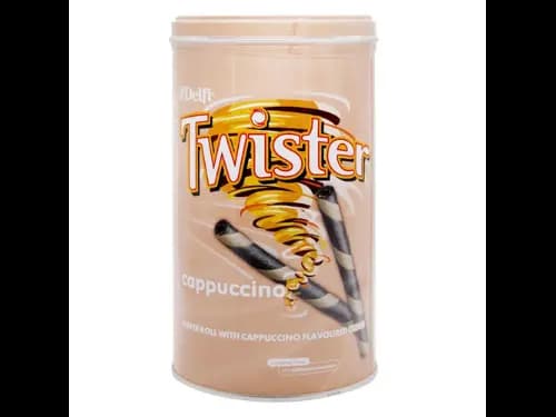 Delfi Twister Cappuccino Wafer Roll 320g