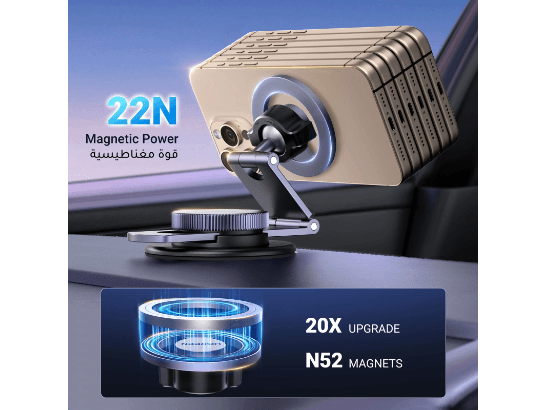 UGREEN Magnetic 360 Rotatable   Retractable Car Phone Holder Metal – LP865 – 45577 – 45577 (5)