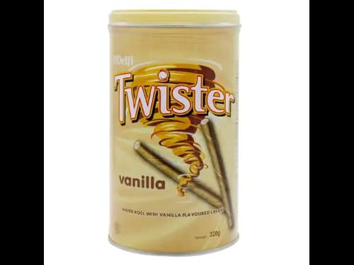 Delfi Twister Vanilla Wafer Roll 320g