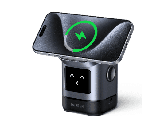 UGREEN 2-in-1 UNO Series Qi2 Magnetic Station Wireless Charger – W709 – 45775 – 1 Year Warranty