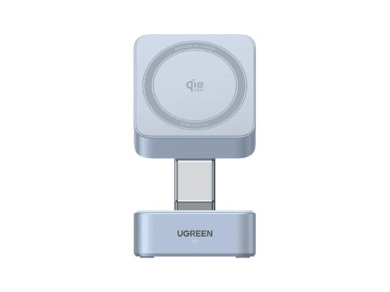 UGREEN 25W Qi2 MagFlow 2-in-1 Magnetic Wireless Charger – W752 – 55960B – 1 Year Warranty
