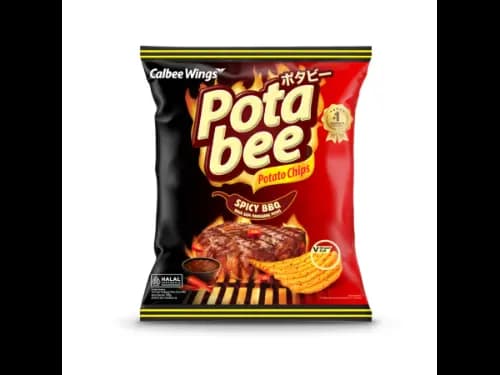 Calbee Wings Potato Chips Spicy BBQ 68g