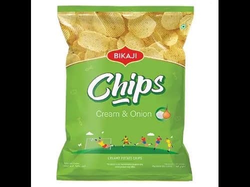 Bikaji Potato Chips Cream & Onion 35g