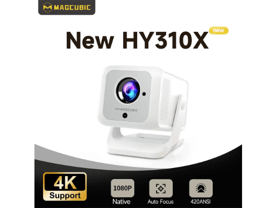 Magcubic HY310X 4K Mini Projector – 1080P Native, 420 ANSI, Auto Focus & Wi‑Fi 6 (2)