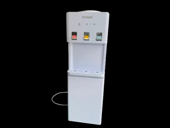 Three Taps Electric Cooling Water Dispenser White with 1 year warranty