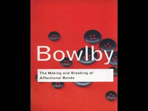 The Making and Breaking of Affectional Bonds by John Bowlby