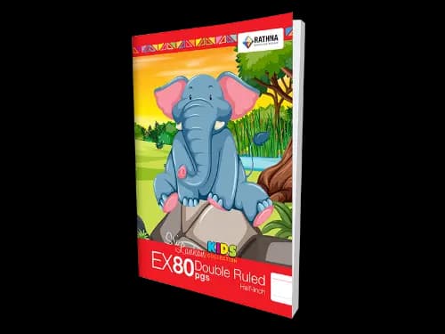 Rathna Exercise 80 Pages Double Ruled Half Inch Book