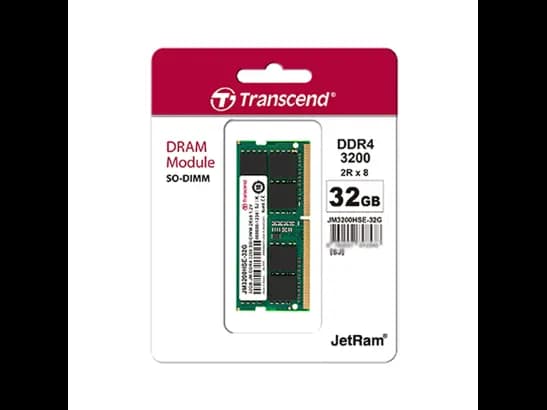 N/B Ram Transcend 32gb Ddr4 3200 with 3 years warranty