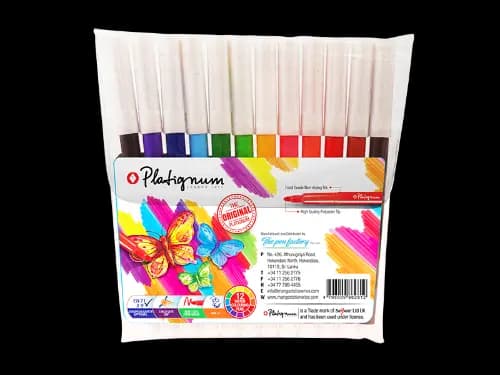 Platignum Water Coloring Pen 12 Colour Pack
