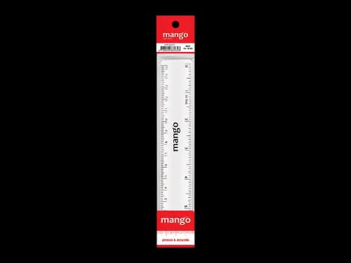 6 INCH PLASTIC RULER