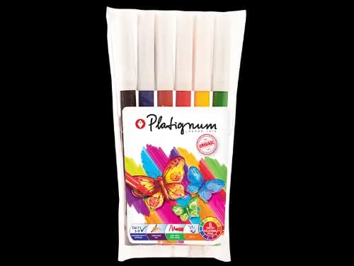 Platignum Water Coloring Pen 6 Colour Pack