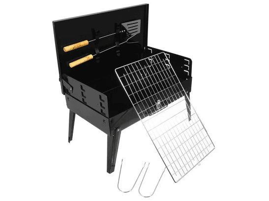 Portable BBQ Grill With Cover (3)