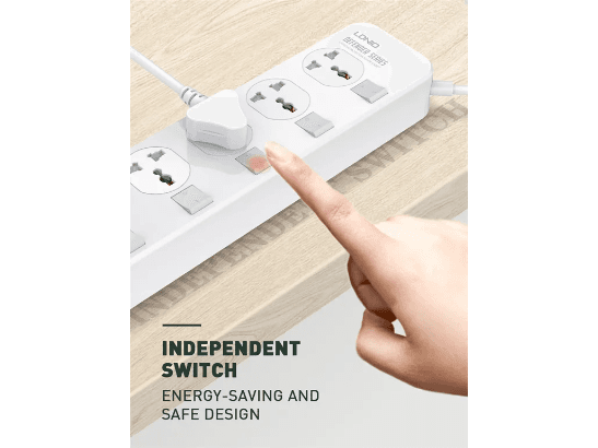 LDNIO SC4408 Extension Cord with 4 Power Socket USB Ports (3)
