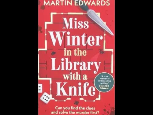 MISS WINTER IN THE LIBRARY WITH A KNIFE