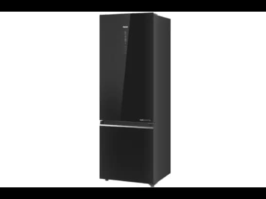 Haier 355L Double Door Inverter Bottom Freezer Refrigerator - Black Glass (2)