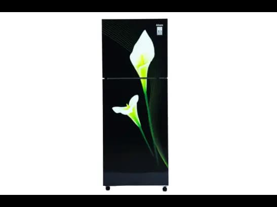 Abans 285L No-Frost Inverter Black Arum Lily Glass Door - ALG-285NFIG
