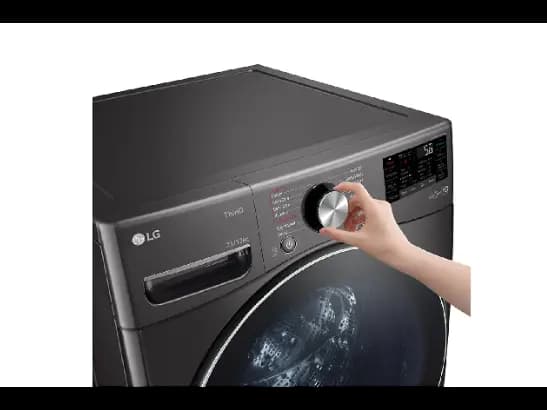 LG 21/12KG Front Load Washer Dryer (Black) (2)