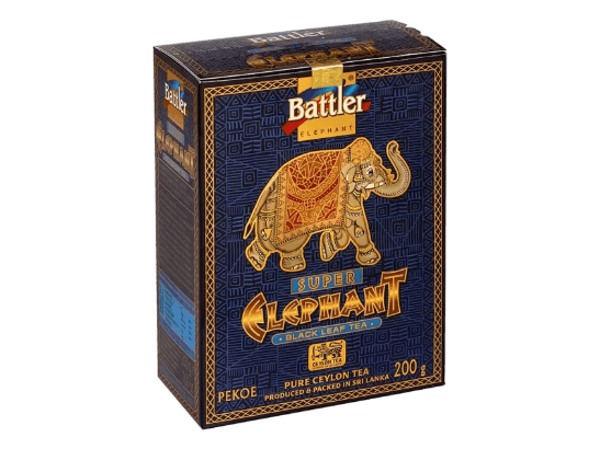 Battler - Leaf Tea - Ceylon Black Tea -SUPER PEKOE - PEKOE ELEPHANT 200g x 10 (2)